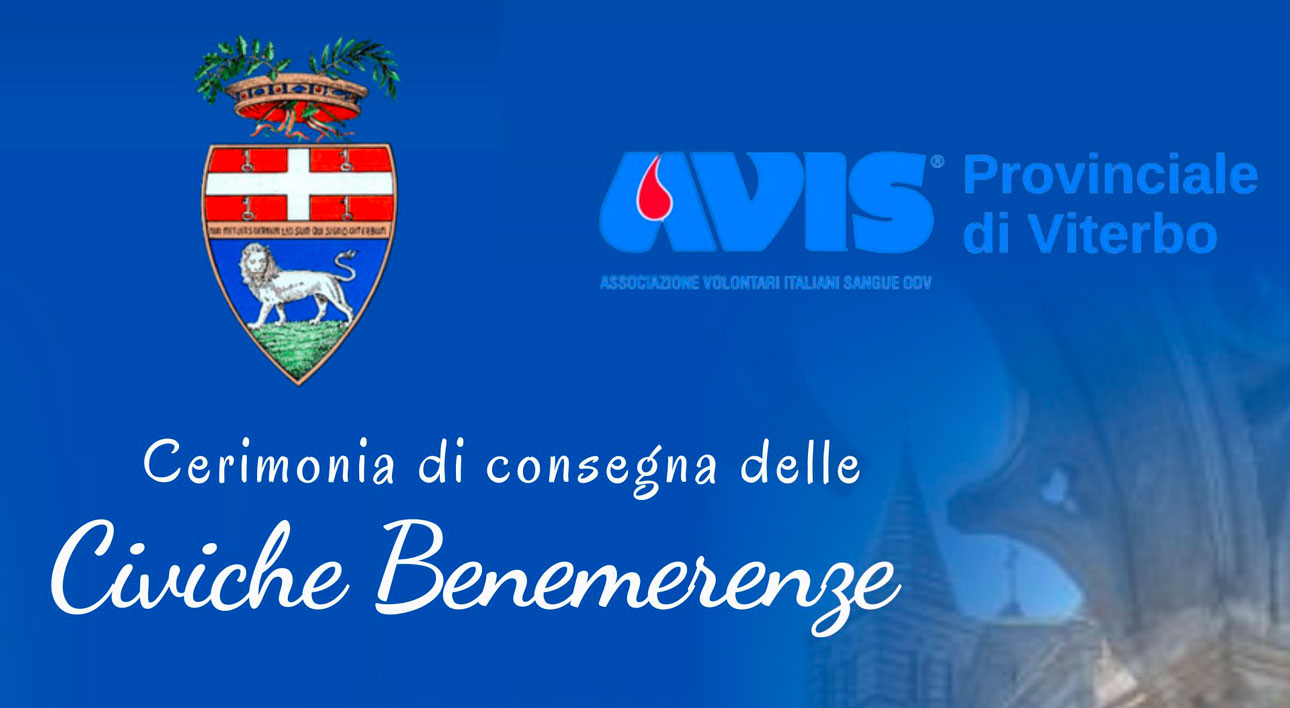 Cerimonia di consegna delle Civiche Benemerenze della Provincia di Viterbo